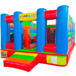 Коммерческий надувной батут “Городок” 6*3,5*2,3м