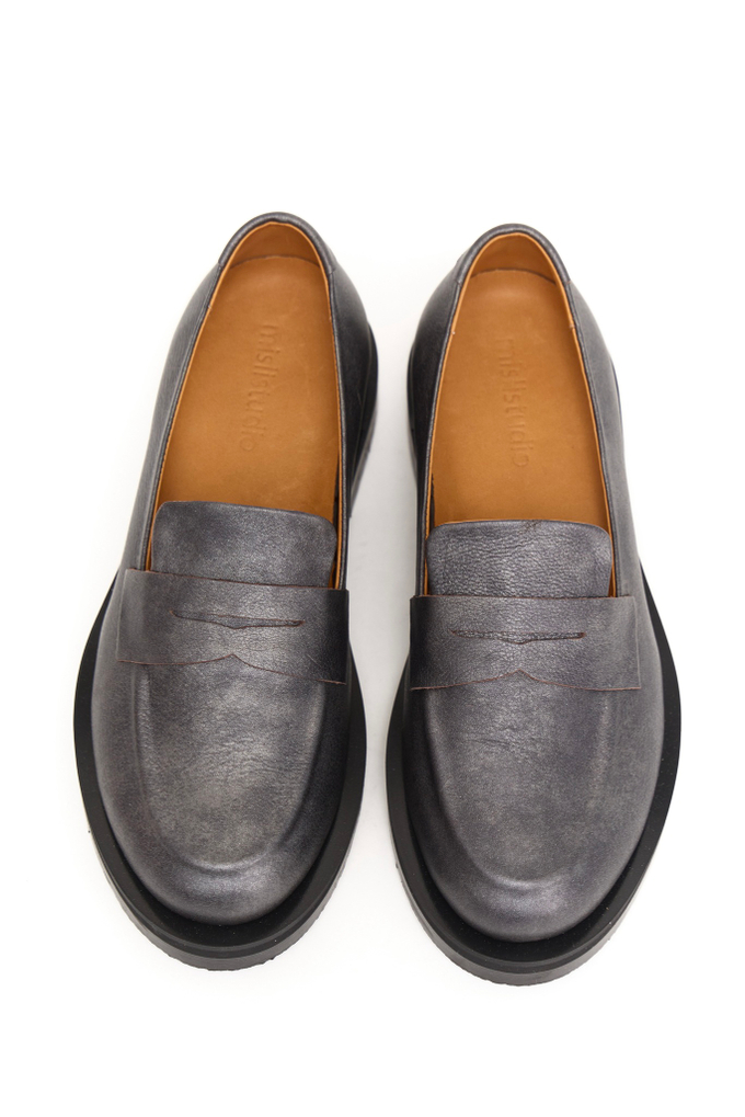 LOAFERS Gray metallic