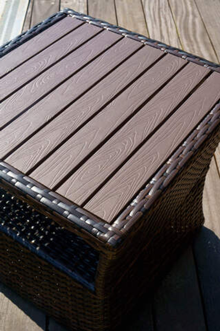 Столик из искусственного ротанга Besta Fiesta БОРДО, коричневый