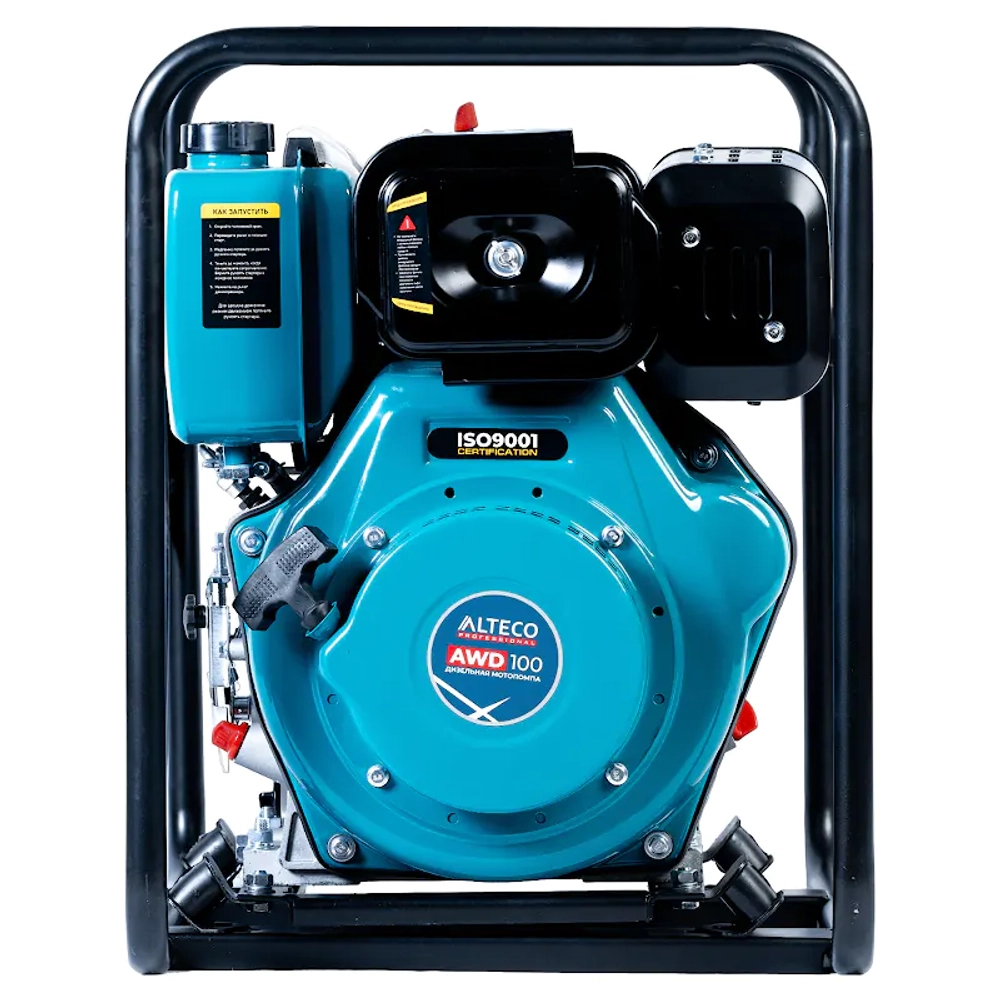 ALTECO AWD100 Professional мотопомпа дизельная 8.8 л.с, 1333 л/мин, диаметр 100 мм, 44242