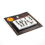 Мормышка вольфрамовая Forest River "Гвоздик", кубик Хамелеон, зеральце, зеленое брюшко (0.3гр)