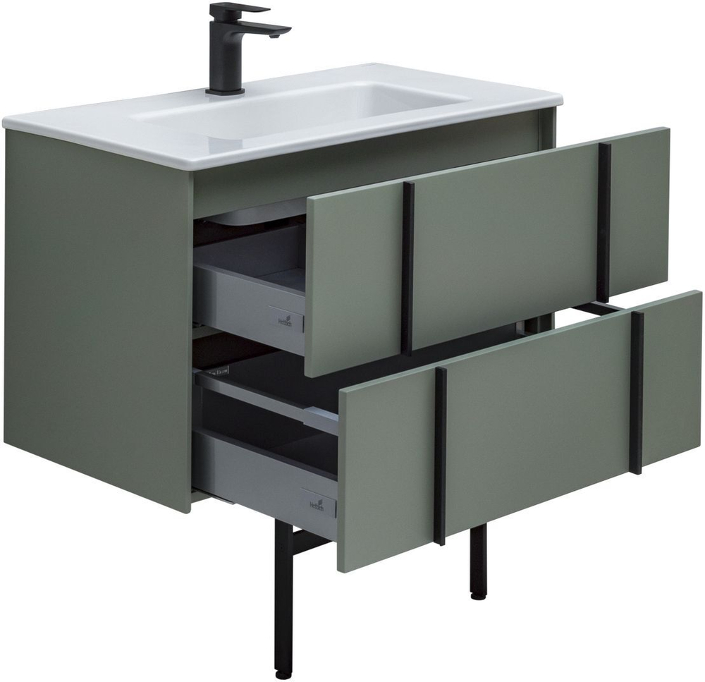 Тумба с раковиной Allen Brau Reality 1.32005.CGM 80 cement grey matt