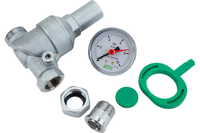 Редуктор хром. 3/4" (ВР-НР), с манометром