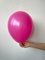 S Шар пастель 12'' / 30 см №7 розовый фуксия Фуше (БГ-17)