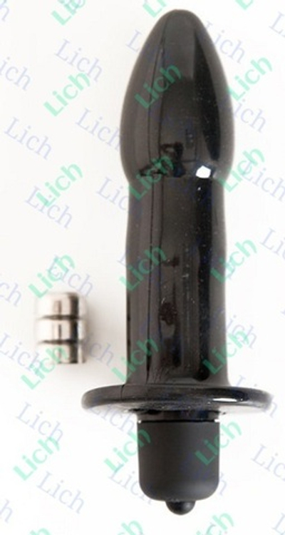 Чёрная вагинально-анальная вибровтулка