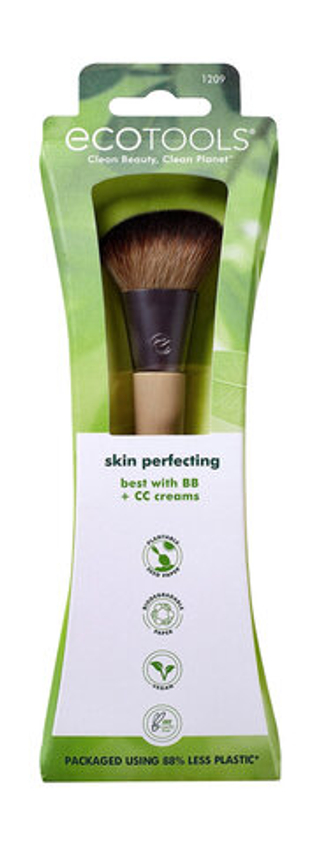 Кисть для тональной основы скошенная ECOTOOLS Skin perfecting Brush