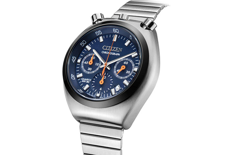 CITIZEN Quartz Movement Stainless Steel Strap Watch Men"s Watches Blue Dial