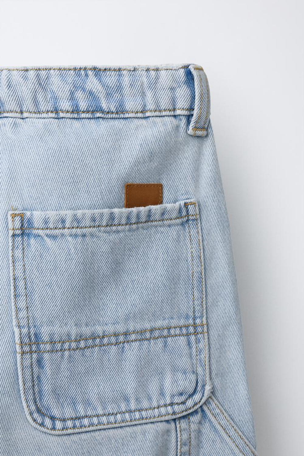 ZARA ДЖИНСЫ КАРГО С ЭТИКЕТКОЙ, СИНИЙ