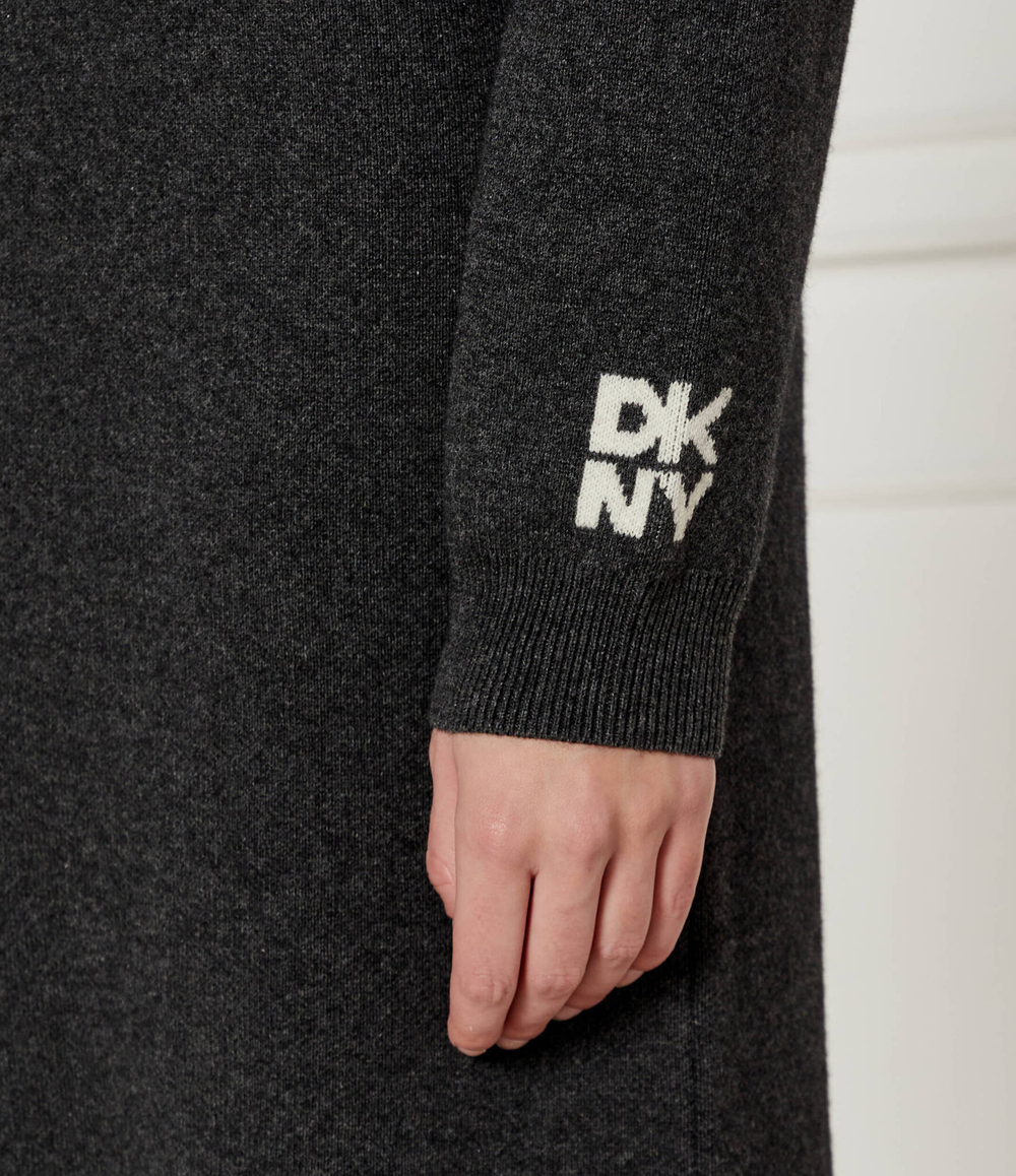 Хлопковое платье DKNY - серый(D2G4A160)