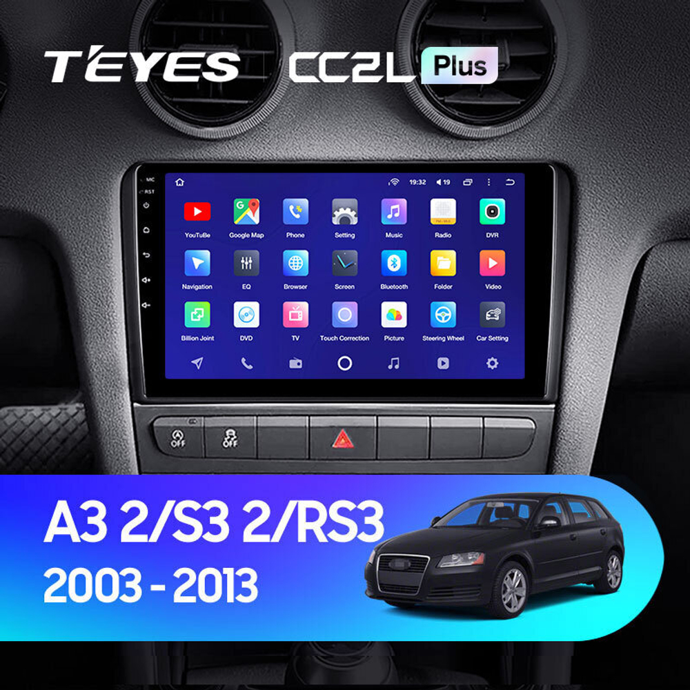 Teyes CC2L Plus 9" для Audi A3 2003-2013 +CANBUS