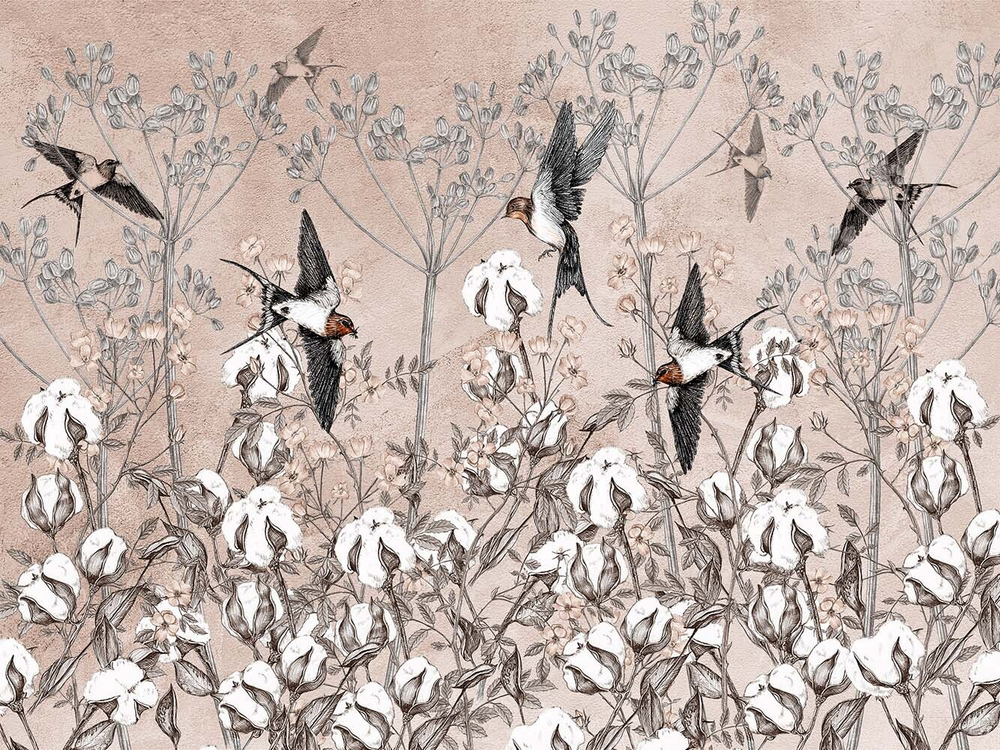 Дизайнерские обои Wall Street Botanica