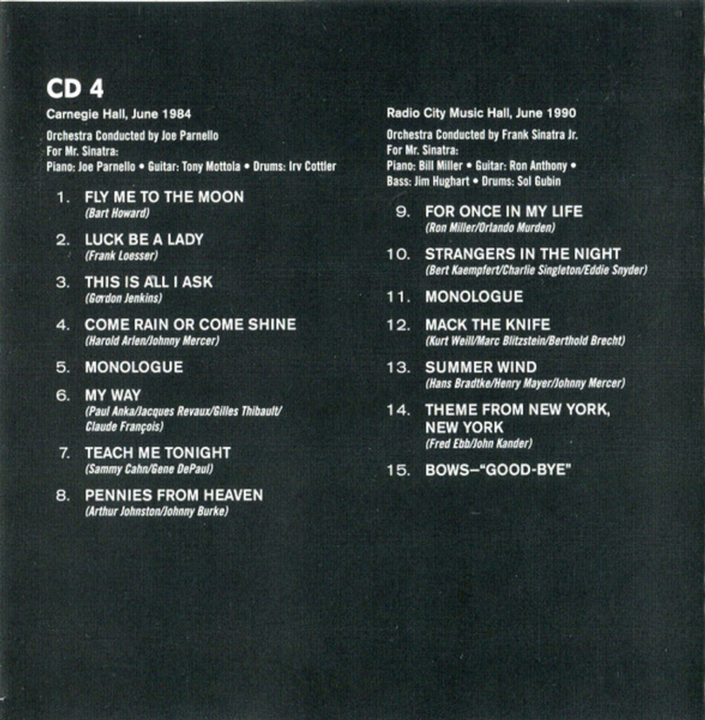 Frank Sinatra / New York (4CD)
