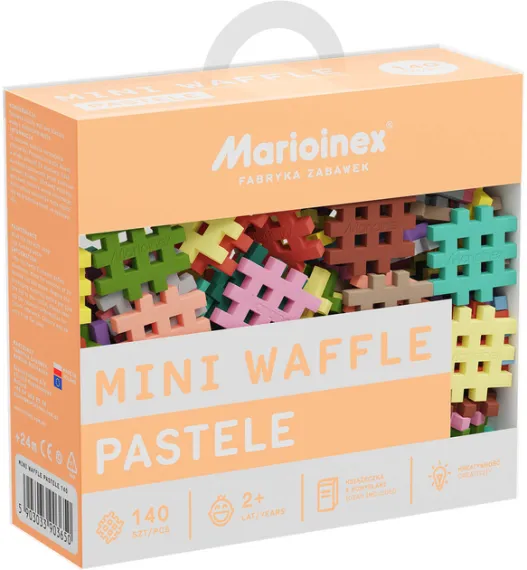 Конструктор Marioinex Mini Waffle Пастель 140 деталей