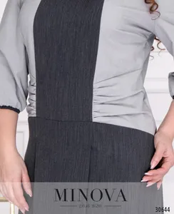 Платье 343-серый Minova
