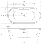 Акриловая ванна ABBER AB9299-1.7 белая