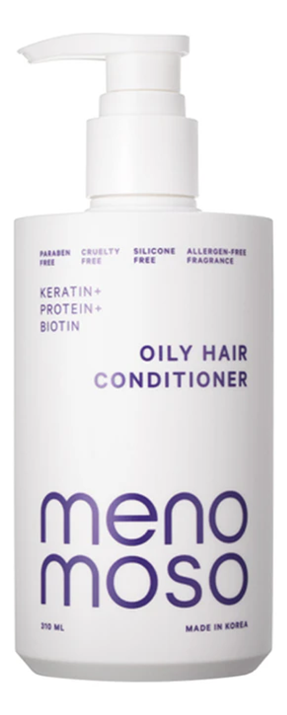 MENOMOSO Освежающий кондиционер Keratin & Protein & Biotin Oily, 310мл.