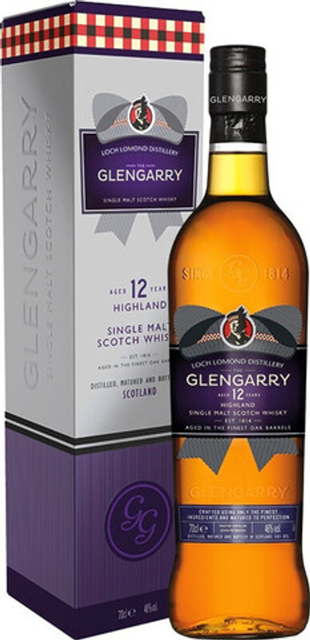 Виски Glengarry 12 Years Old gift box, 0.7 л