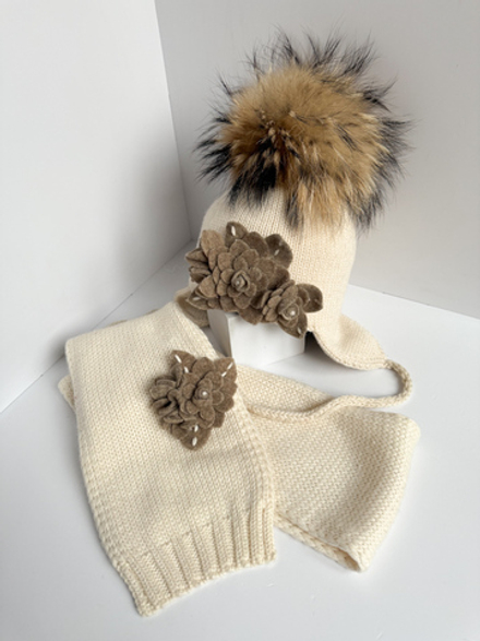 Шапка и шарф Joli Bebe на 2-3 года