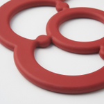 Подставка под горячее IKEA FOSSTA (ФЁССТА), Темно-красный, 18х18 см