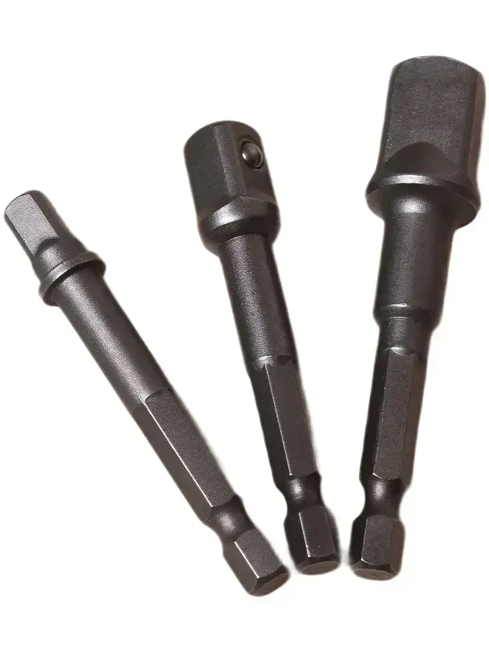 Набор торцевых головок, набор адаптеров для торцевых головок 1/4", 3/8", 1/2", комплект 7 шт