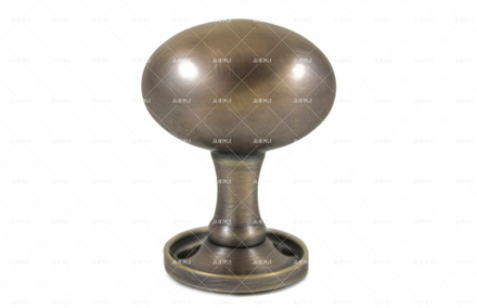 Ручка латунь дверная кноб Яйцо матовая бронза