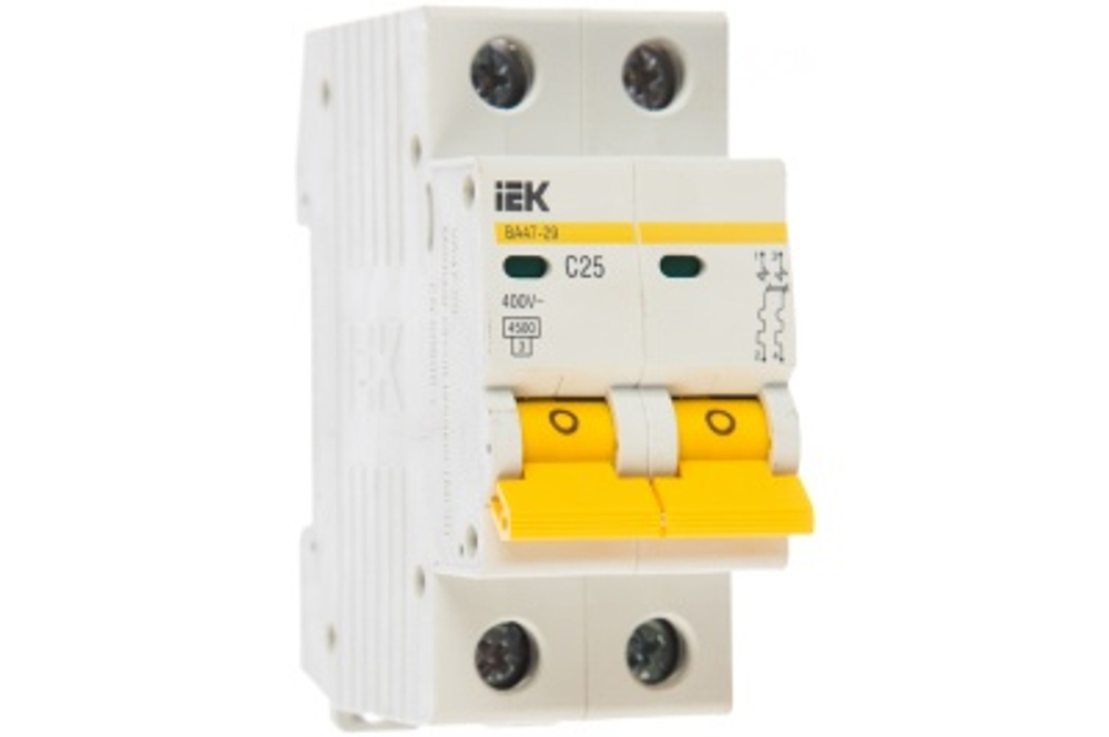 Автоматический выключатель ВА47-29 2Р 25А 4,5кА х-ка С ИЭК