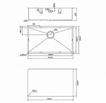 Кухонная мойка Iddis Edifice EDI74B0i77 золото