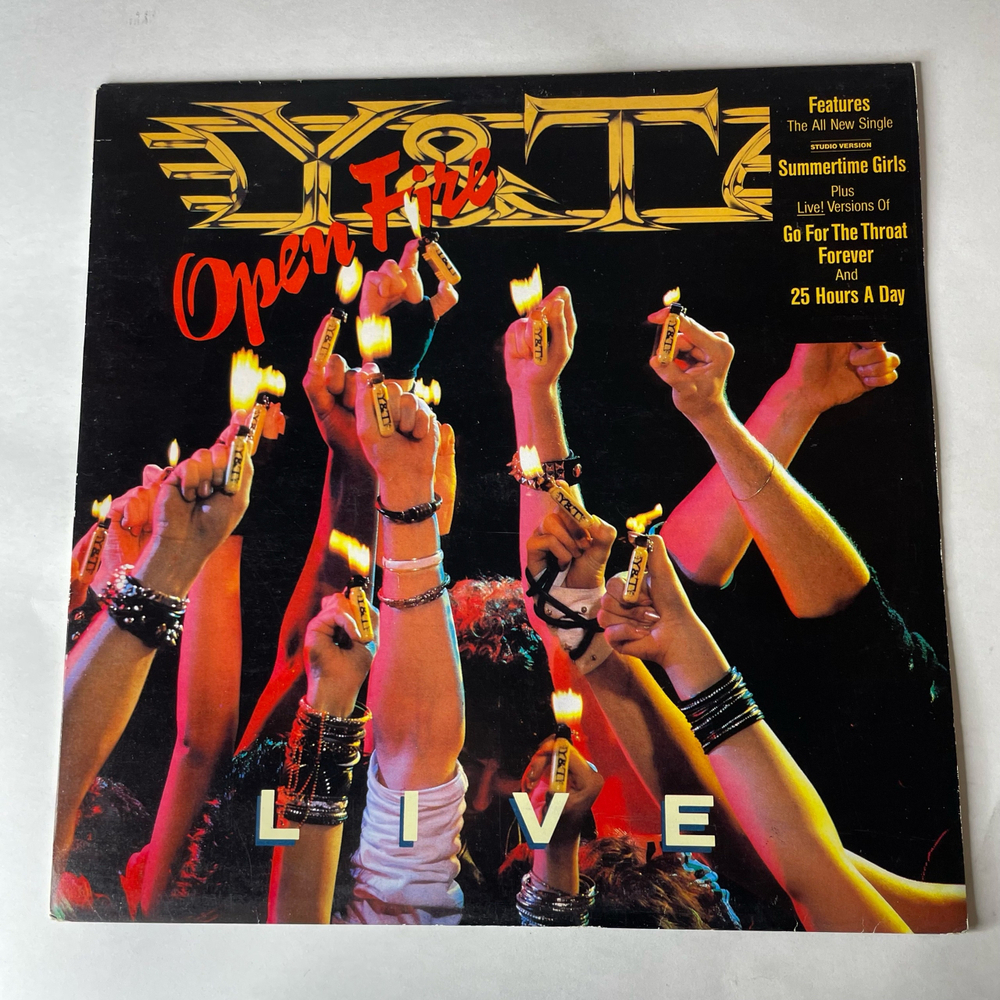 Винтажная виниловая пластинка LP Y and T, Yesterday and Today, Open Fire (Югославия 1985)