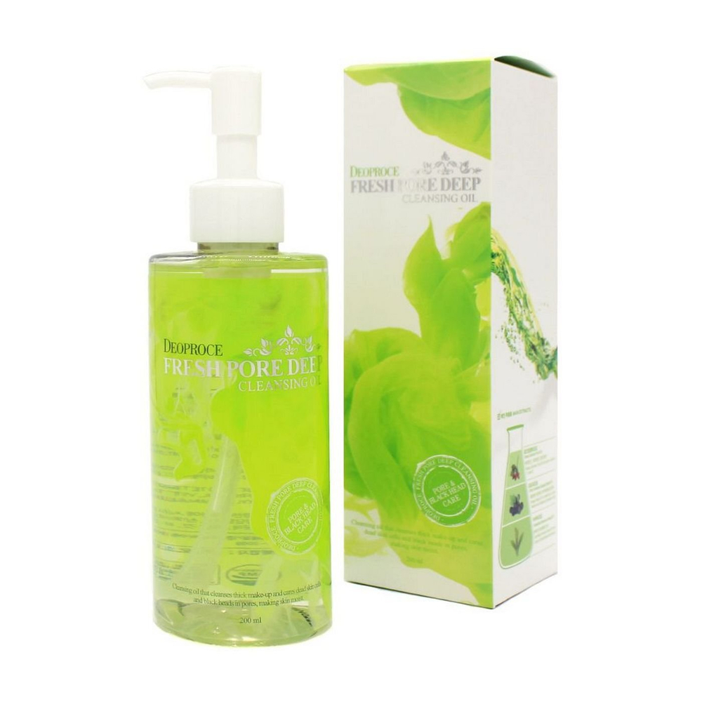 [Deoproce] Fresh Pore Deep Cleansing Oil - Очищающее масло для лица с виноградом, 200 мл