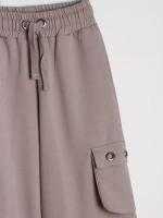 Бежевые брюки для девочек палаццо