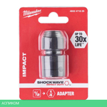 Переходник Milwaukee Shockwave с 1/2" на 1/4" Нех (4932471828)