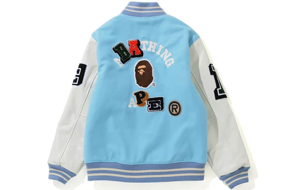 A Bathing Ape Crazy Patch Varsity Куртка