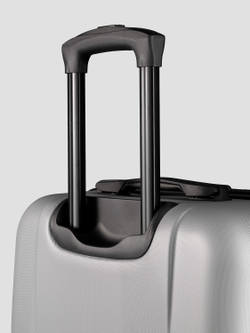 Чемодан Bonle размер М Серебристый