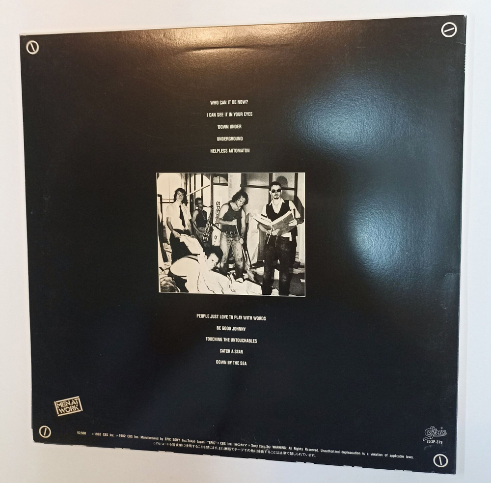 Винтажная виниловая пластинка LP Men At Work Business As Usual (Japan 1982)