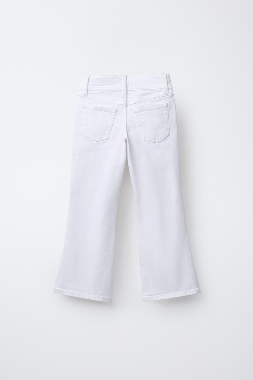 ZARA ДЖИНСЫ FLARE С ДВОЙНОЙ ПУГОВИЦЕЙ, БЕЛЫЙ