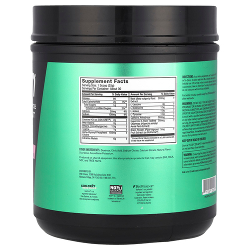 JYM Supplement Science, Pre JYM, высокоэффективное средство перед тренировкой, розовый лимонад, 750 г (1,65 фунта)
