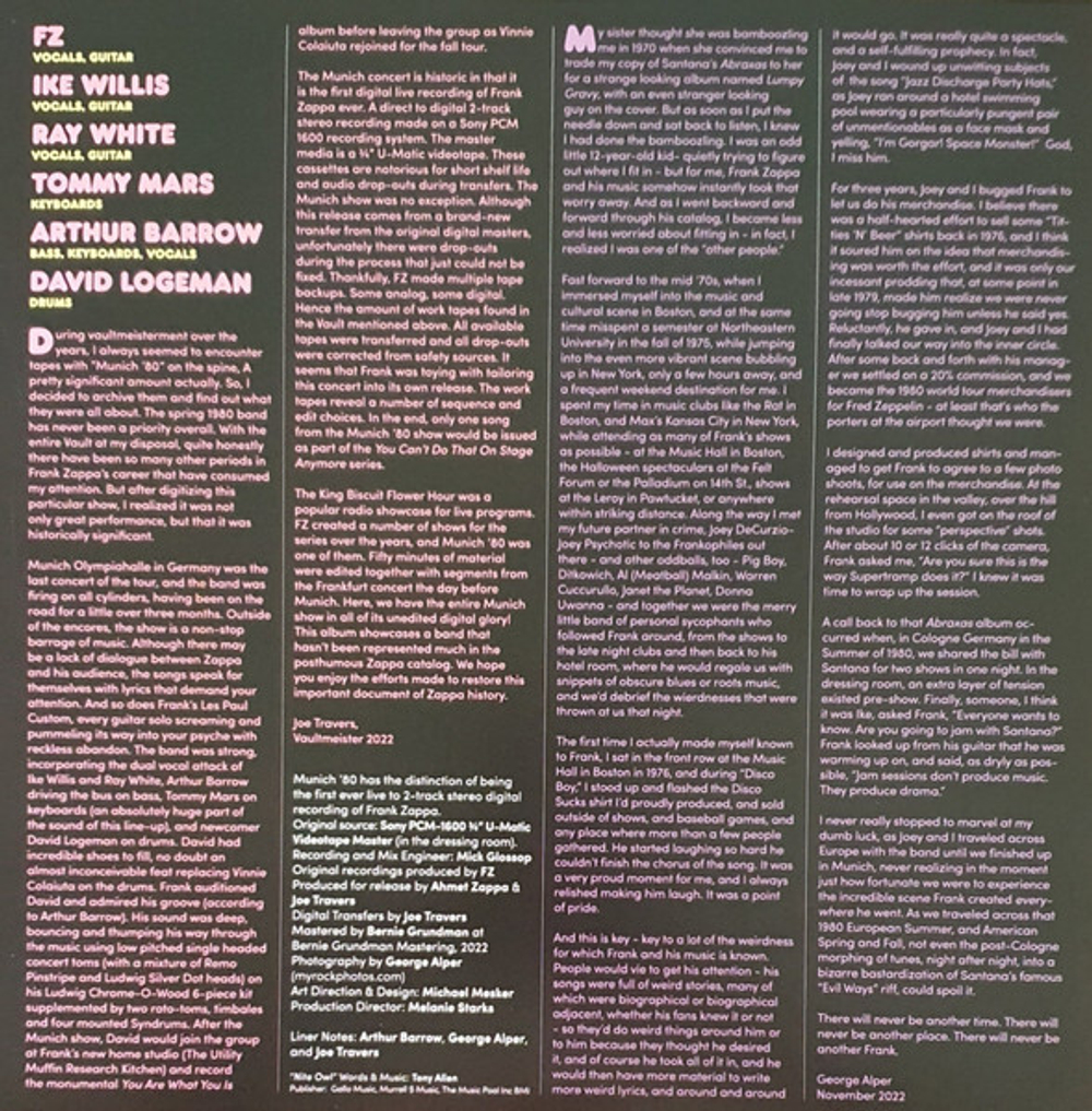 Frank Zappa / Zappa '80 Munich (3LP)
