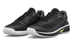 Мужские кроссовки теннисные Wilson Rush Lite 5 - black/white/safety yellow