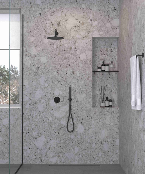 Душевая система встроенная KLUDI Bozz черный матовый