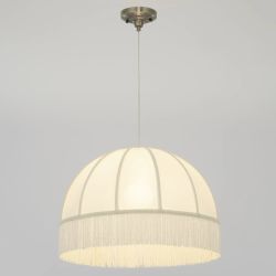 Citilux Базель CL407031 Подвесной светильник бронза с бежевым абажуром