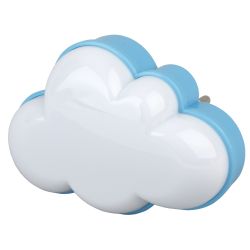 Ночник - светильник светодиодный ЭРА NN-605-LS-W в розетку с датчиком освещенности белый | Ночники