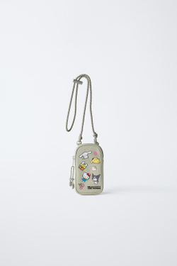 ZARA ЧЕХОЛ ДЛЯ МОБИЛЬНОГО ТЕЛЕФОНА HELLO KITTY AND FRIENDS ©, ЗЕЛЕНЫЙ