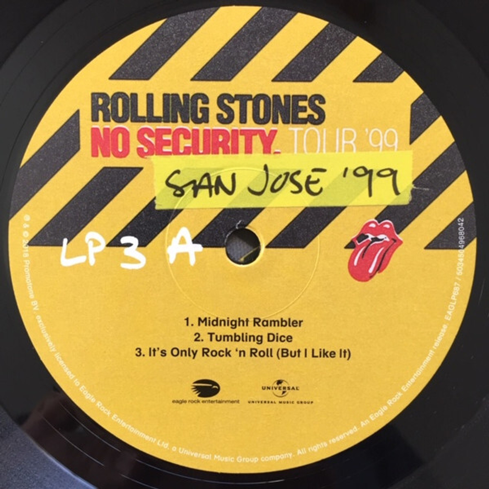 The Rolling Stones / No Security. San Jose '99 (3LP)