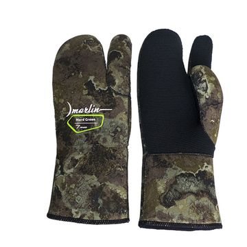 Перчатки трехпалые Marlin Nord 7 мм Зеленые