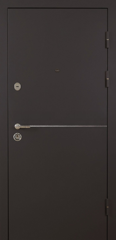 Дверь с шумоизоляцией стальная Порошковое напыление/ПВХ Венге - 419