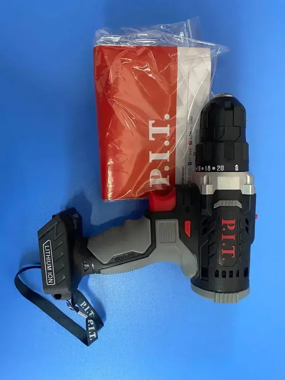 Аккумуляторная дрель шуруповерт P.I.T. PSR18-D3. PSR18-D5 без аккумуляторов, без ЗУ,