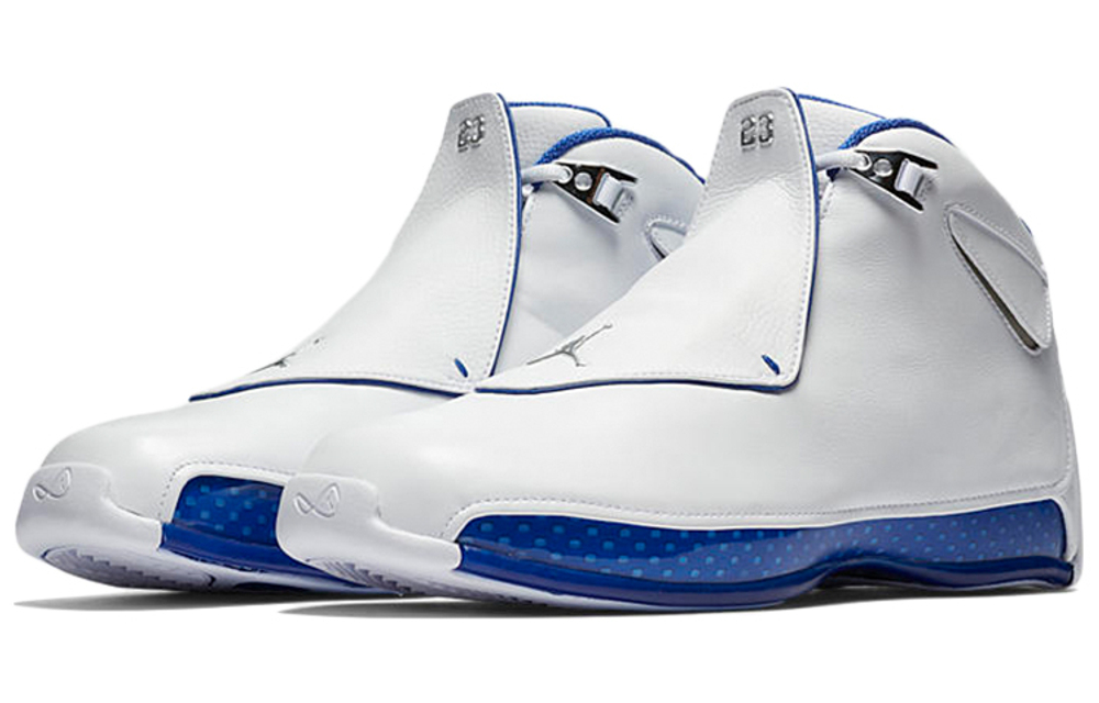Jordan Air Jordan 18 Retro White Sport Royal 2018 Hyper Sneakers