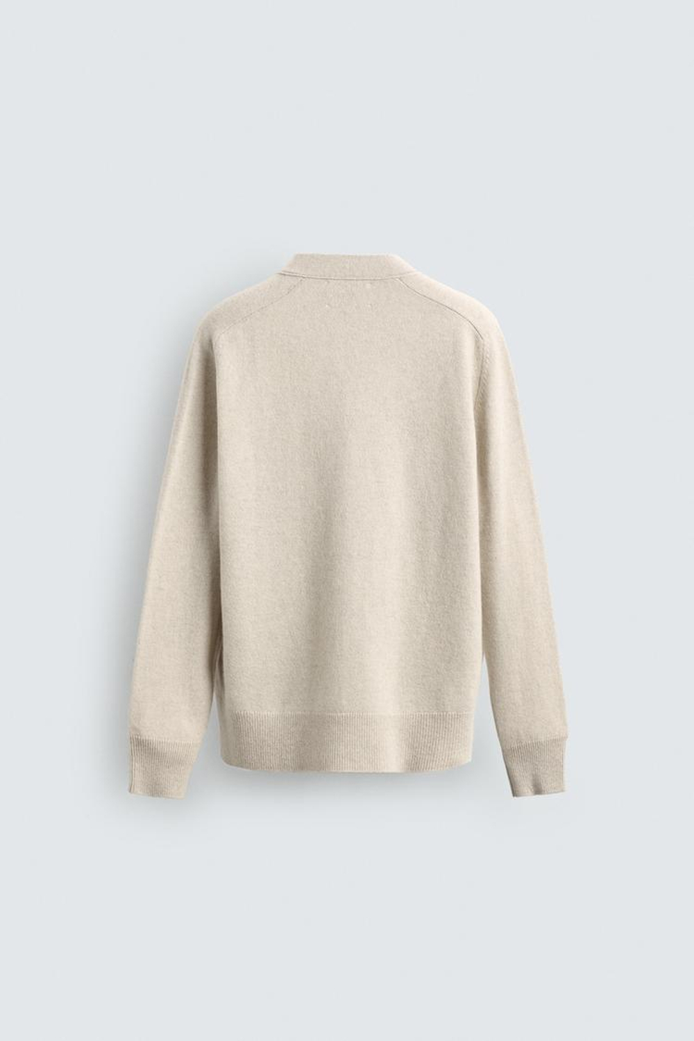 ZARA КАРДИГАН ИЗ ШЕРСТИ И АЛЬПАКИ, ЭКРЮ