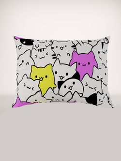 Постельное белье перкаль Сказка "Кошачий патруль" 1,5-сп Наволочка 50х70 см 1 шт Простынь 150x215 см Пододеяльник 145x205 см