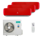 Мульти сплит-система Hisense на 3 комнаты (25+25+25 кв.м.) Red